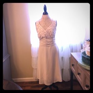 2-Piece Cocktail Dress w/Sequined Dinner Jacket